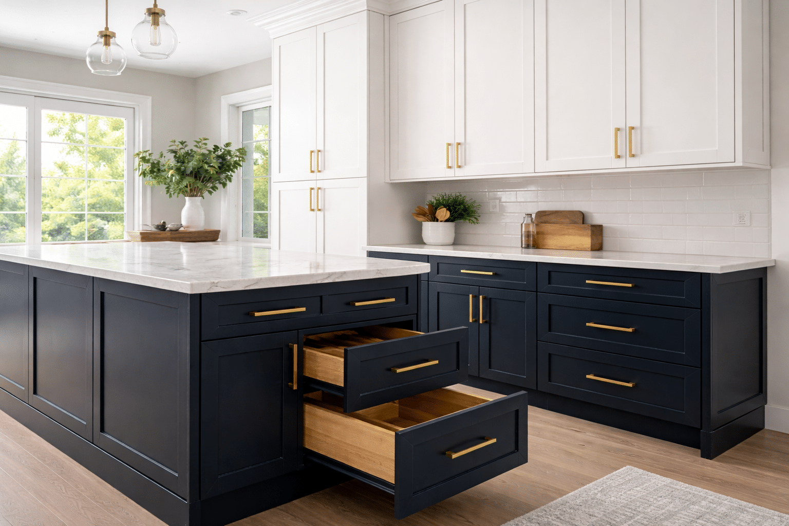 two-tone cabinet refacing in prince edward county